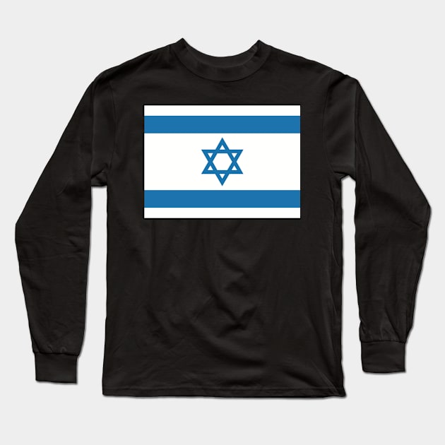 Israel flag Long Sleeve T-Shirt by Designzz